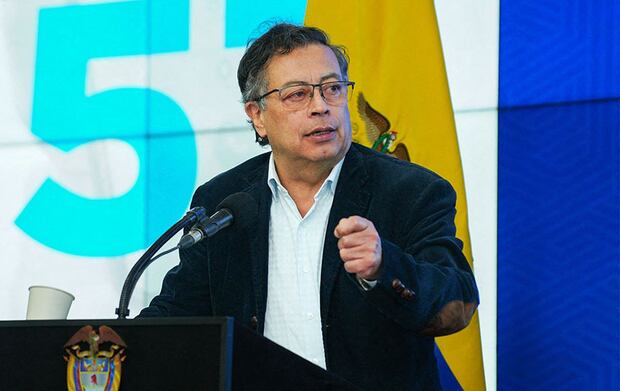 Petro hablando durante el lanzamiento de la línea directa anticorrupción en Bogotá el 21 de enero de 2025 (Foto: Presidencia de Colombia / Juan Diego Cano)